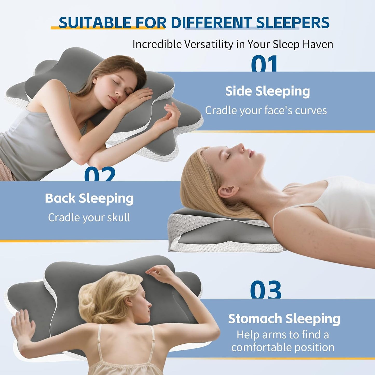 EmergingEra Almohada Cervical Anti-Dolor