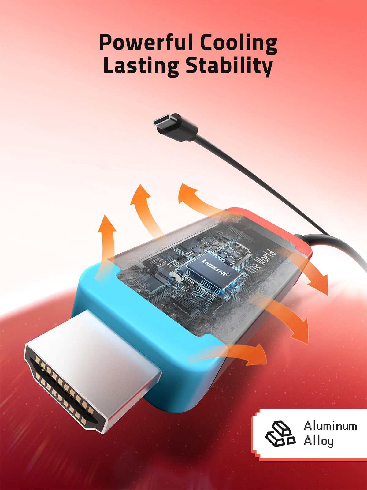 Lemorele Cable USB-C a HDMI 4K